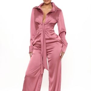 Fabulosity Satin Jumpsuit